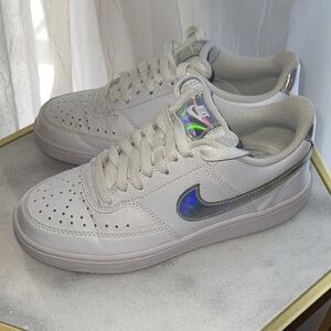 Iridescent Nike Court Vision low sneaker